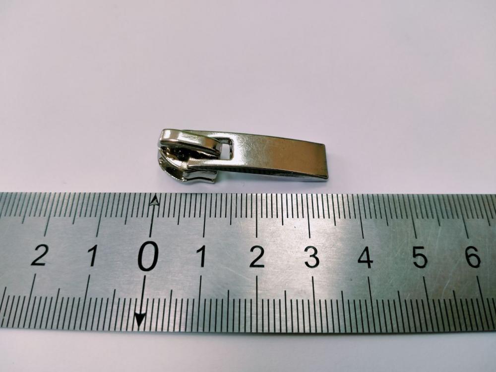 Замок для молнии "спираль" №7 декор (обувн), никель