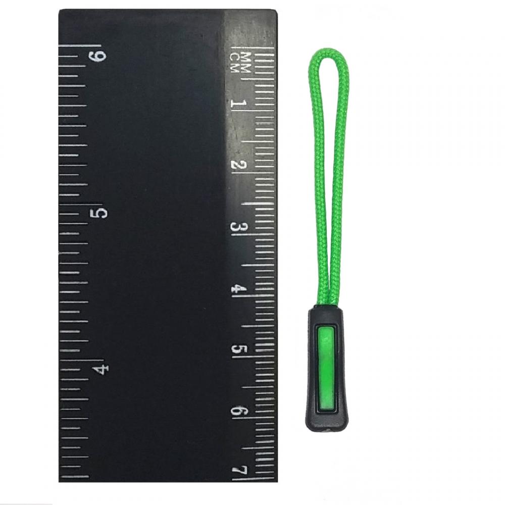 Пуллер на шнурке №13, цвет 322+334, изумрудно-зеленый (уп 50 шт)