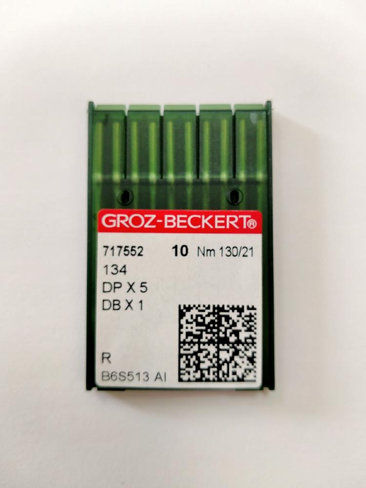 Иглы Groz-beckert DPх5  (134)  № 130/21, прямострочка (толстая колба), универсальные
