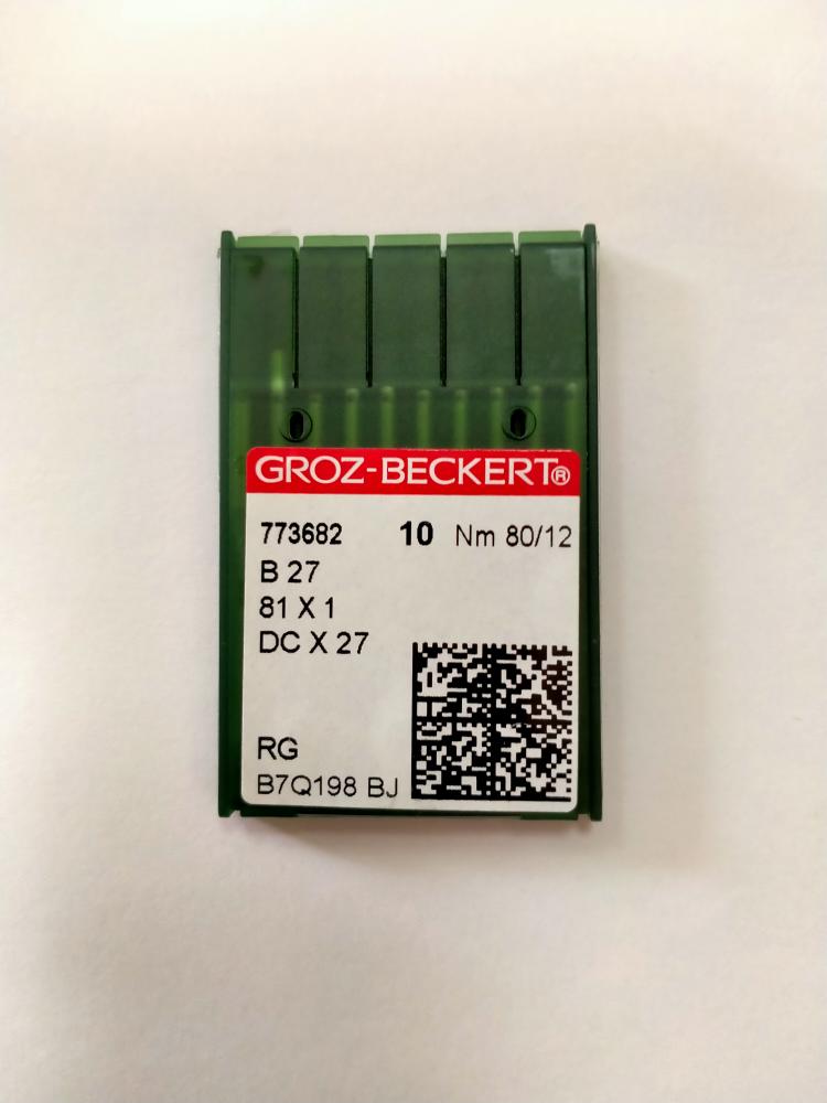 Иглы Groz-beckert DCх27 RG (Bх27RG) № 80/12, оверлок, универсальные