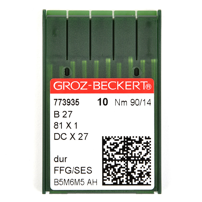 Иглы Groz-beckert DCх27 FFG/SES (Bх27FFG) № 90/14, оверлок, для трикотажа