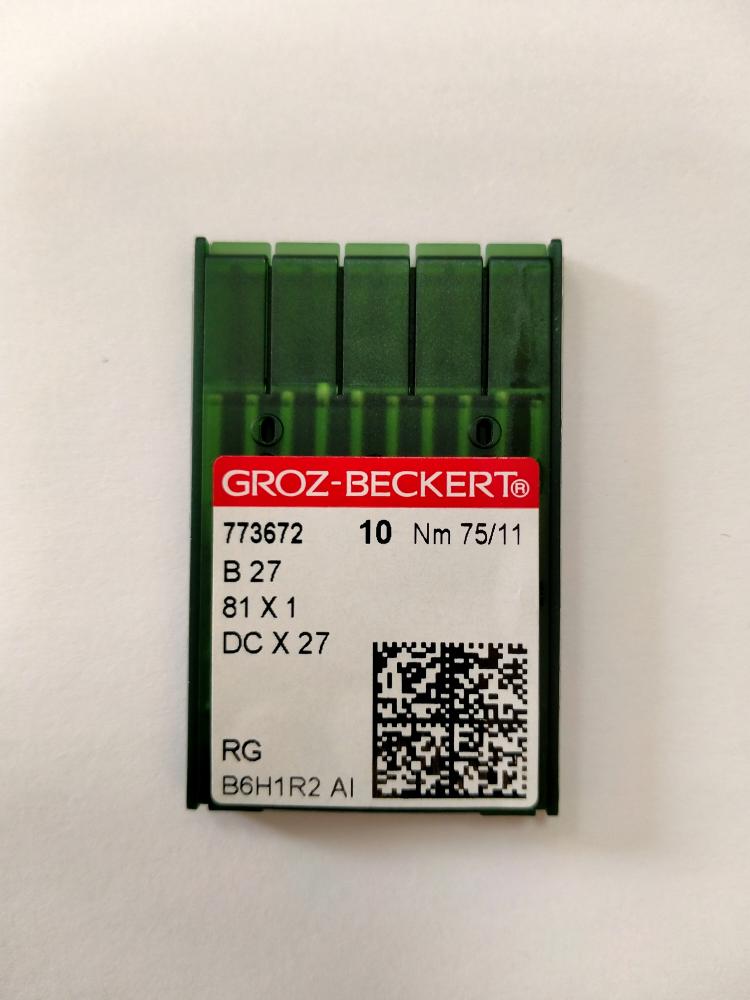Иглы Groz-beckert DCх27 RG (Bх27RG) № 75/11, оверлок, универсальные