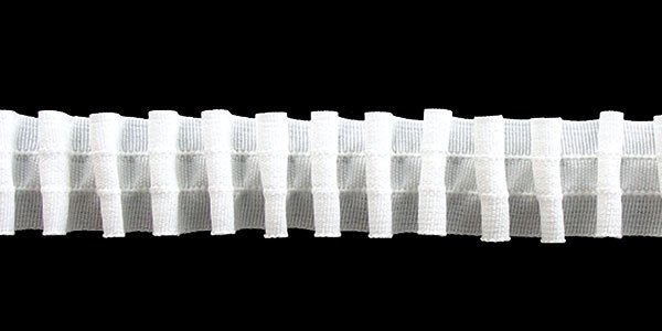 Тесьма шторная 25 мм, №251-М, матовая равномерная, 2 нити, 100 м