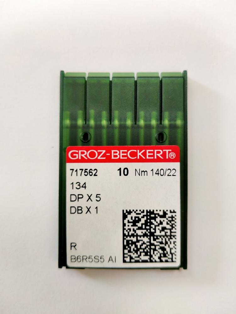 Иглы Groz-beckert DPх5  (134)  № 140/22, прямострочка (толстая колба), универсальные