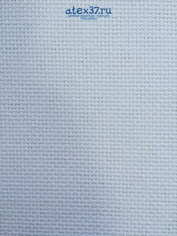 Канва средняя цв.белый 100% Х/Б произв. Россия (размер 50х50 см) (10смх55кл)