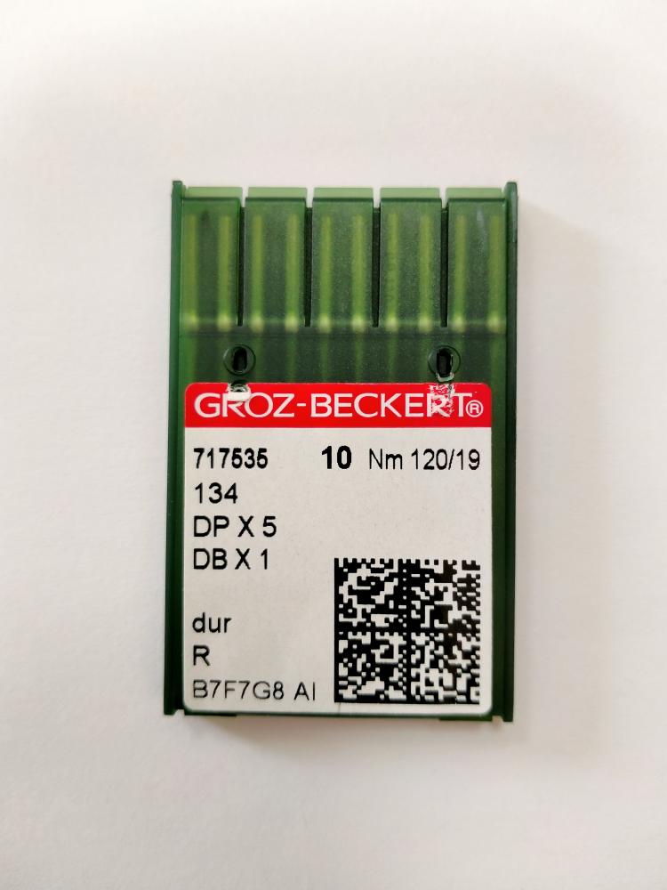 Иглы Groz-beckert DPх5  (134)  № 120/19, прямострочка (толстая колба), универсальные