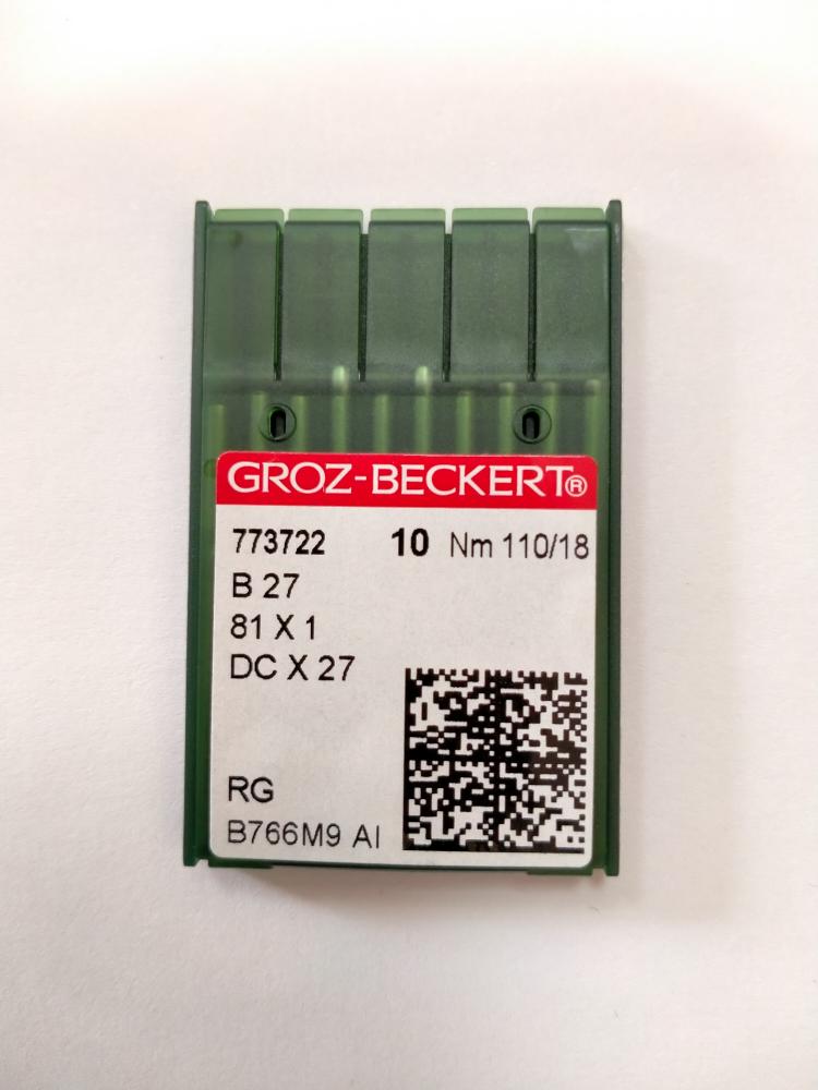 Иглы Groz-beckert DCх27 RG (Bх27RG) № 110/18, оверлок, универсальные