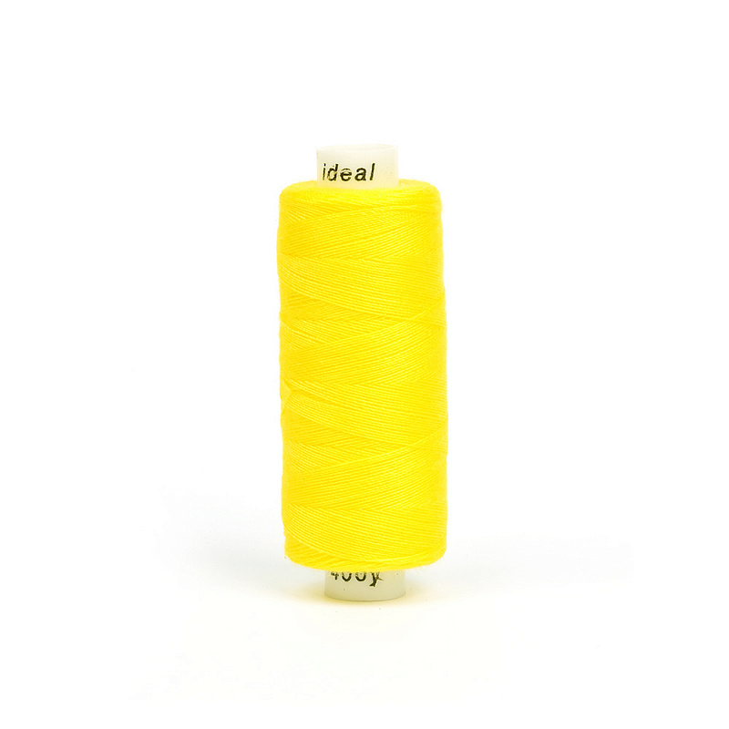 Нитки бытовые IDEAL 40/2 366м 100% п/э, цв.124 желтый