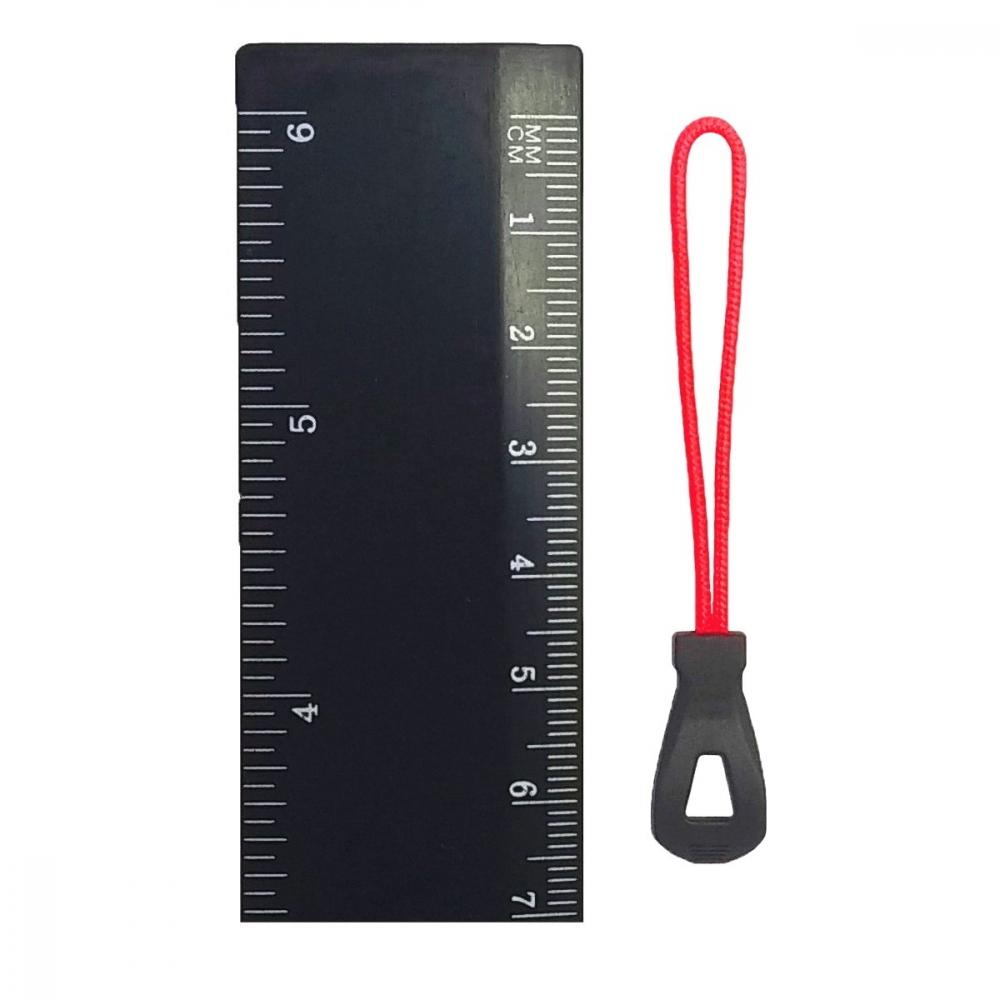 Пуллер на шнурке №1, цвет 322+336, неон-коралл и черный