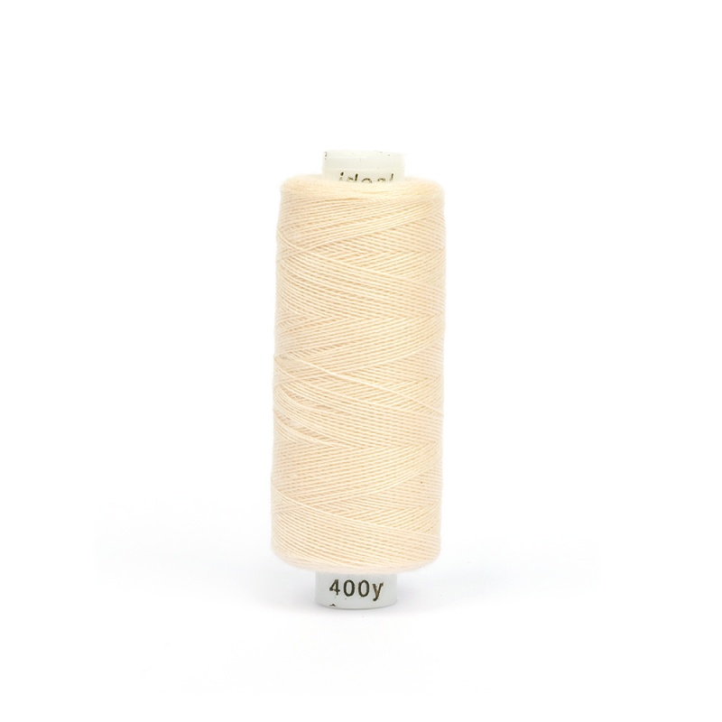 Нитки бытовые IDEAL 40/2 366м 100% п/э, цв.101 экрю