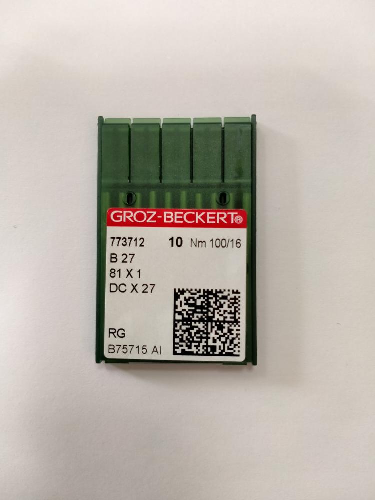 Иглы Groz-beckert DCх27 RG (Bх27RG) № 100/16, оверлок, универсальные