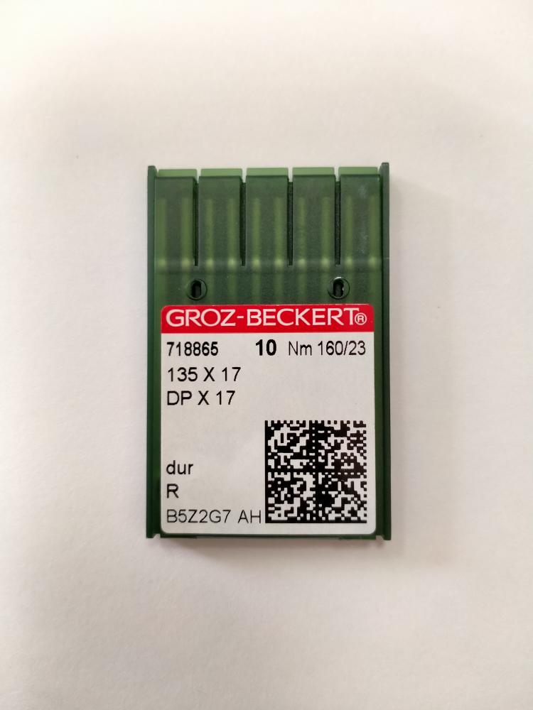 Иглы Groz-beckert DPх17  № 160/23, прямострочка с двойным продвижением
