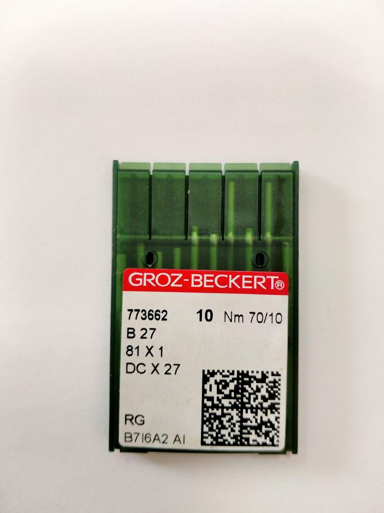 Иглы Groz-beckert DCх27 RG (Bх27RG) № 70/10, оверлок, универсальные